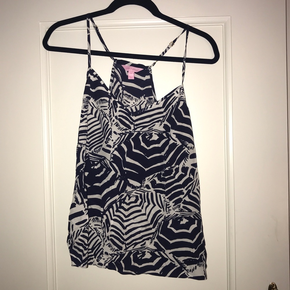 Lilly Pulitzer Zebra Silk Top